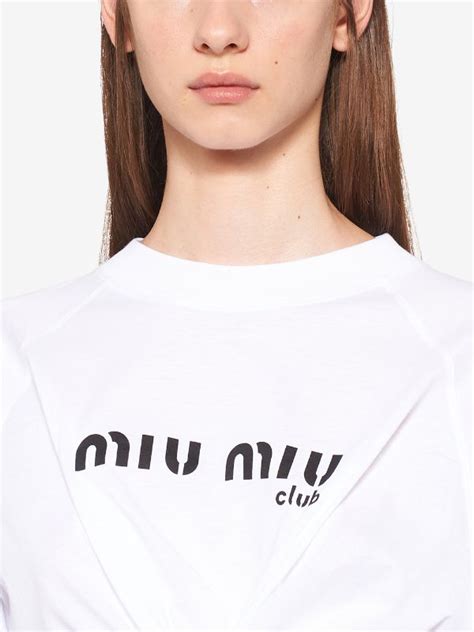 miu miu wolf t shirt|miumiu t-shirts grey.